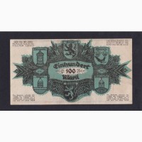 100 марок 1922г. D 35356. Либенверда. Германия