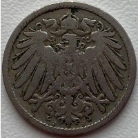 Германия 10 пфеннигов 1896 J год с304