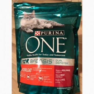 Purina One Sterilcat з яловичиною та пшеницею (800г)