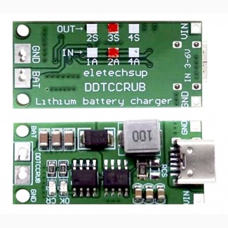 Модуль зарядного устройства Type-C для Li-ion батарей 2S 3S 4S