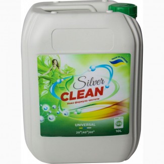 Рідкий пральний порошок Silver Clean 10l оптом і вроздріб