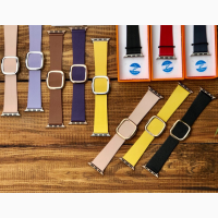 Ремешок classic buckle watchband soft Leather 38/40/42/44mm