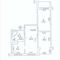 Продаж 3-к квартира Київ, Голосіївський, 95000 $