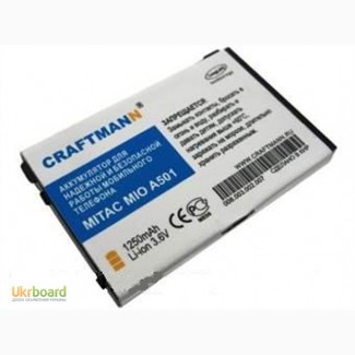 E3MT171103C12 аккумулятор Craftmann для Mitac MIO A500, A501, A502 (1250mAh)