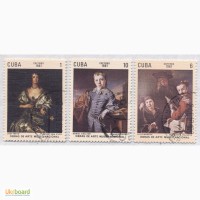 Почтовые марки Куба 1981. 6 марок Художественные произведения из музеев Кубы