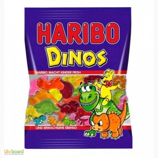 Желейки HARIBO Dinos (100 г., розница) оригинал, мармелад Харибо динозавры + ПОДАРОК