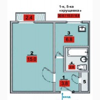 Продаж 1-к квартира Київ, Печерський, 55000 $