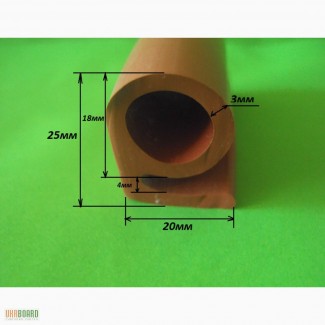 Термостойкий силиконовый уплотнитель Б-образный