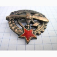 Знак АВИАХИМ СССР. Копия Общество содействия авиации и химической обороне. Тяж. мет