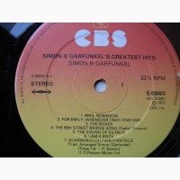 Вінілова платівка Simon Garfunkel, Greatest Hits, UK