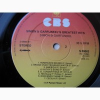 Вінілова платівка Simon Garfunkel, Greatest Hits, UK