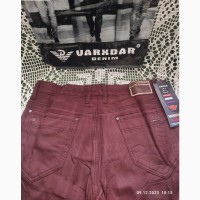 Новые мужские утеплённые джинсы VARXDAR denim 30s. Зауженные стрейчевые. 46р. Лот 1140