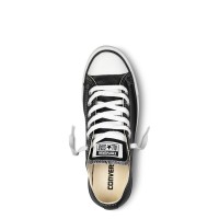 Кеды Converse All Star Чёрные Кожаные Конверсы 132174C