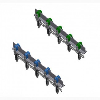 Оцинкованная цепь с каретками из нержавеющей стали