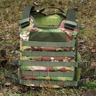 Плитоноска Койот Plate Carrier (бронежилет без плит) цвет Мультикам