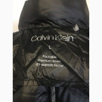 Пуховик оригинал женский облегченный черный calvin klein размер l