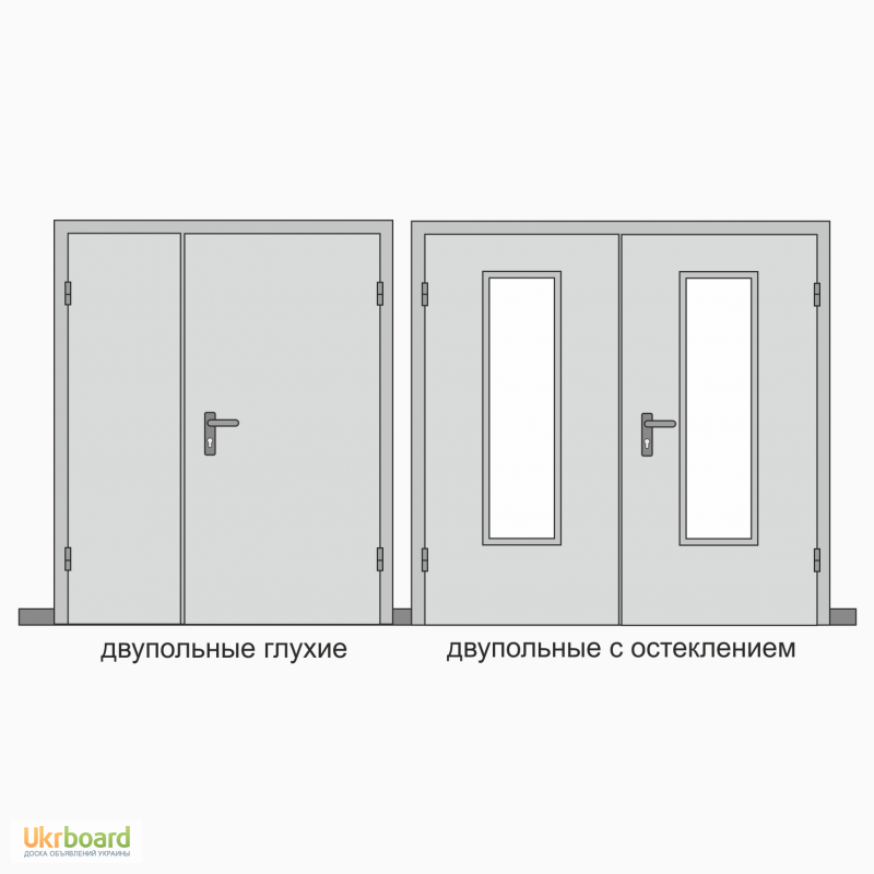 Коробка дверная двупольная