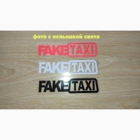 Наклейка на авто FakeTaxi Красная, Черная, Белая