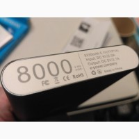 Ультратонкий Power Bank 10 000mAh оригинал 8 000 mAh Silver