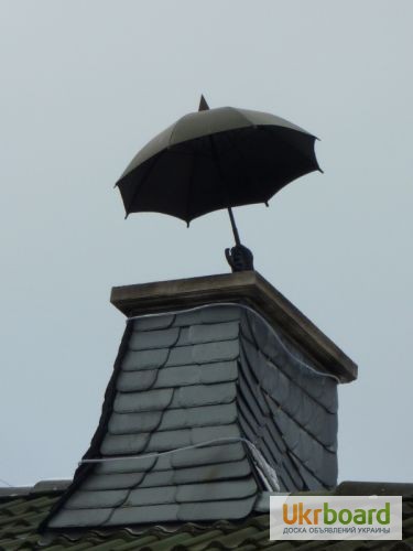 Фото 5. Флюгер на крышу. Красивая защита для дымохода