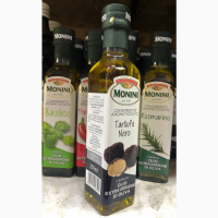 Оливковое масло Monini Extra Vergine Basil Peperoncino с лимоном с черным трюфелем Белый