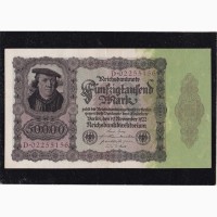 50 000 марок 1923г. D 02255156. Германия