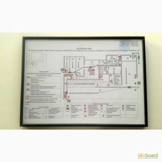 План эвакуации, знаки, указатели, знаки и плакаты