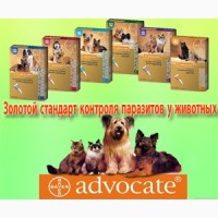 Адвокат капли от блох, клещей, глистов, власоедов Advocate