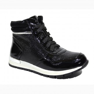 Демисезонные ботинки для девочек TOM.М арт.1449-B black с 32-37 р