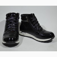 Демисезонные ботинки для девочек TOM.М арт.1449-B black с 32-37 р