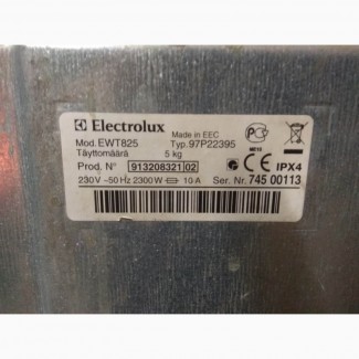 Запчасти для стиральной машины Electrolux EWT825 913208321