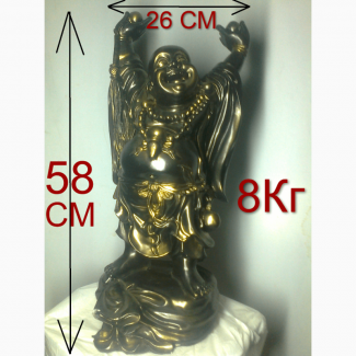Статуэтка Хотей.Феншуй будда.Символ денег $.Большой(58см.8кг.)Б/у