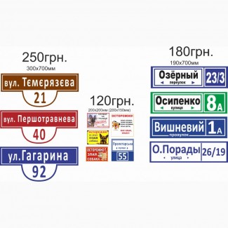 Адресные таблички