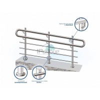 Перила, пандусы, опорные поручни из нержавеющей стали. Поручни для инвалидов