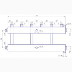 Коллектор отопления из нержавеющей стали на 2 выхода, могут быть любой конфигурации