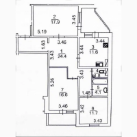 Без %% Продаж 3- х кімнатної квартири 97, 3кв.м. вул. Пчілки 4