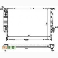 Радиатор охлаждения BMW 7 series (E32) радиатор БМВ Е32
