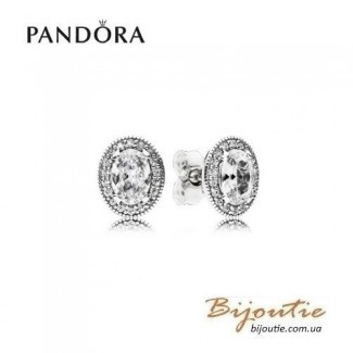 Серьги PANDORA элегантный винтаж ― 296247CZ