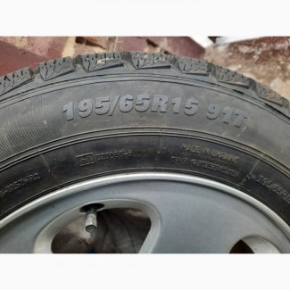 Продам б/у титанові діски с новой резіной 195/65 R15 5*110