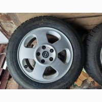 Продам б/у титанові діски с новой резіной 195/65 R15 5*110