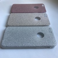 Силиконовый чехол с блестками на iPhone 6/6S