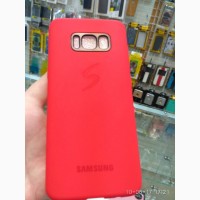 Силиконовый с рисунком чехол для Samsung S8 в фирменной упаковке