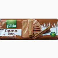 Хрустящее песочное Печенье с корицей Cinnamon Crisps Gullon Испания 235г