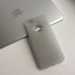 Силиконовый чехол с блестящим покрытием на iPhone 7/8