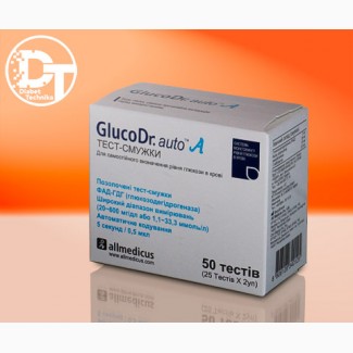 Тест-полоски GlucoDr. auto A - 50 шт. (Глюкодоктор)