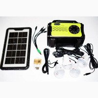 Портативная солнечная автономная система Solar GDPlus GD-8076 + FM радио + Bluetooth