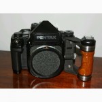 Pentax 6x7 67 ii + ae finder + wood grip