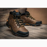 Кроссовки кожаные зимние Timberland Nubuck Olive