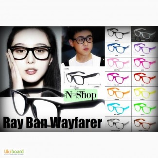 Очки Ray Ban Wayfarer с прозрачными стеклами линзами, окуляри прозорі