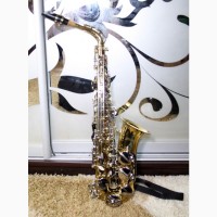 Саксофон Saxophone альт Alto фірмовий LJ Hutchen 6430 H New York USA відмінний стан золото